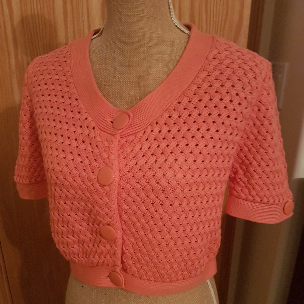 2/$30 Sz Lg George Crop Top Sweater